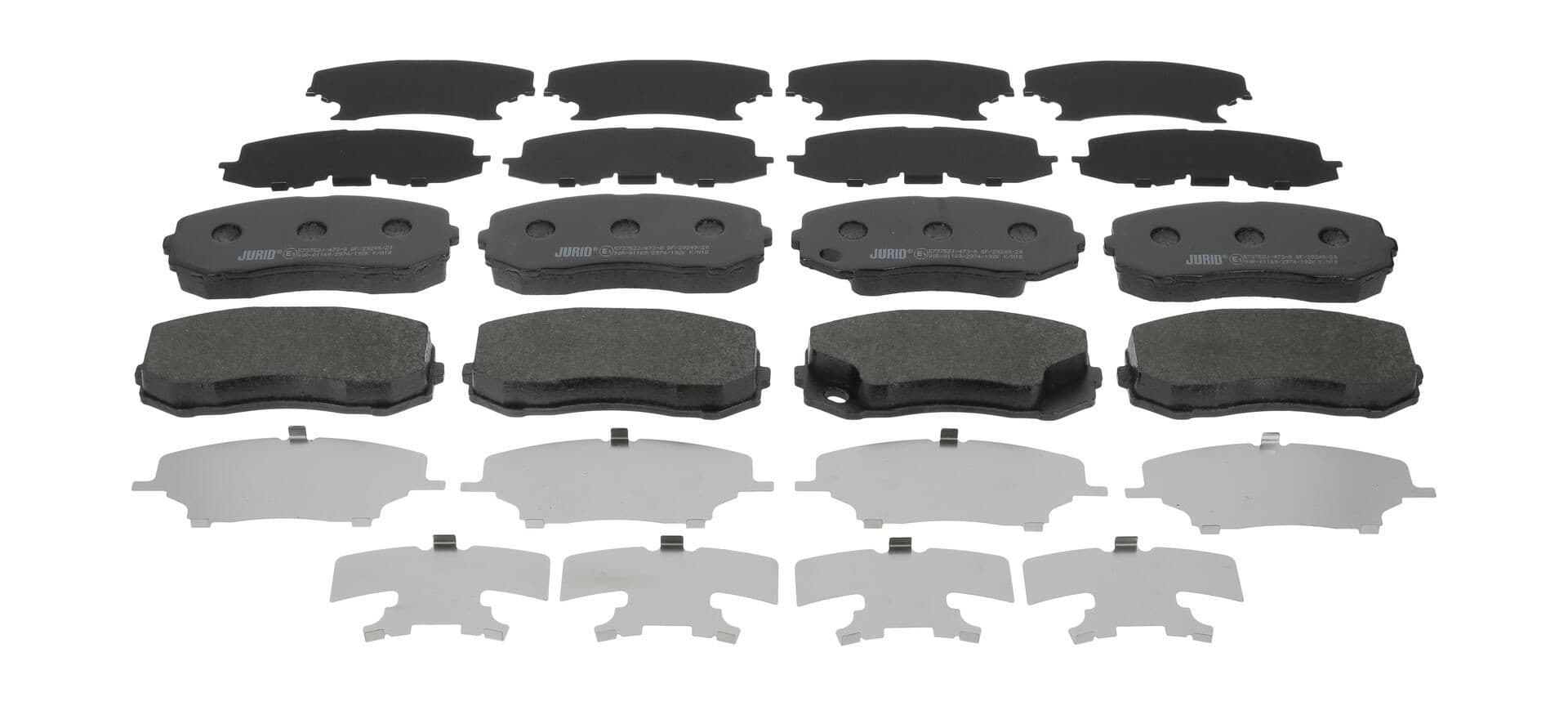 JURID 573752J Plaquettes de frein pour MITSUBISHI Canter (FB7, FB8, FE7, FE8) 7.Generation FE74S, FE74B, FE85S