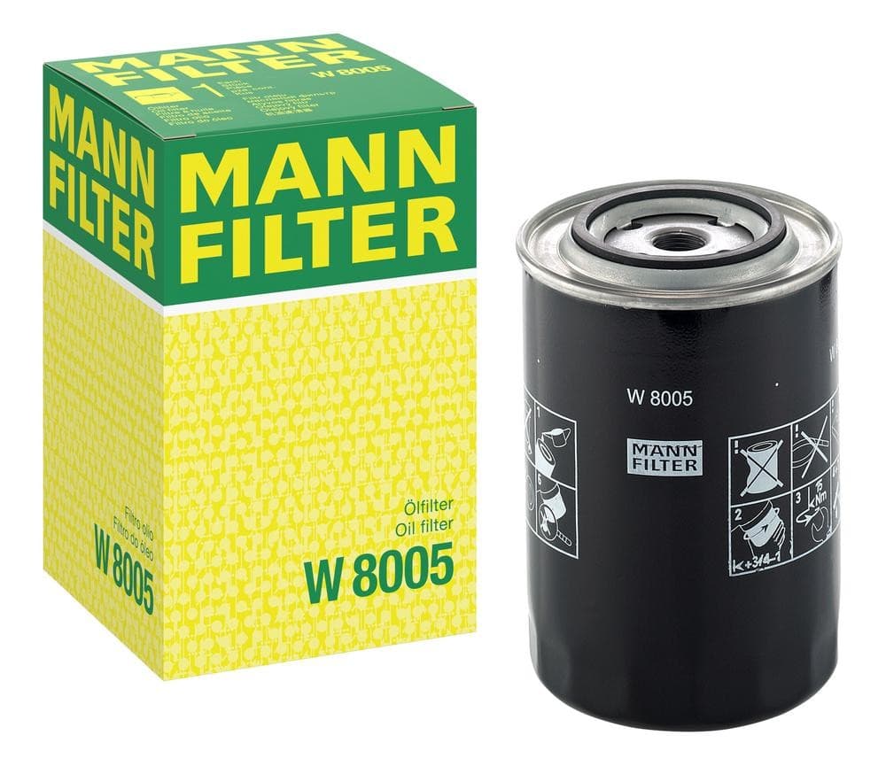 MANN-FILTER W 8005 Filtre à huile pour IVECO Zeta 79-10 V, 79-10 H 3/4-16 UNF, Filtre vissé