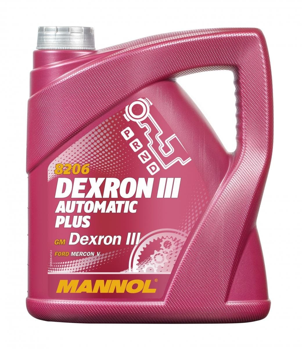 MANNOL Dexron III Automatic Plus MN8206-4 Huile pour boîte automatique ATF III, 4I, Rouge