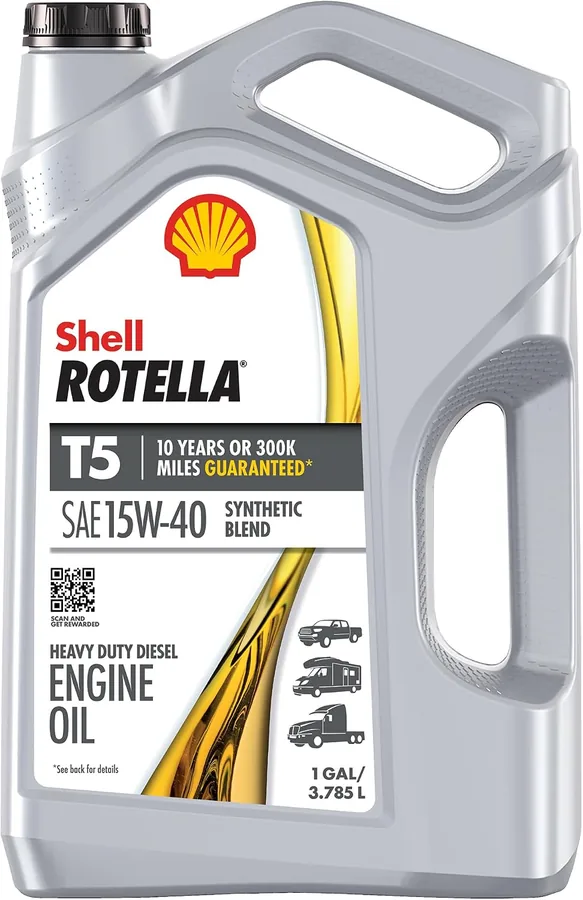 Shell Rotella T5 Synthetic Blend 15W-40 1 Gal